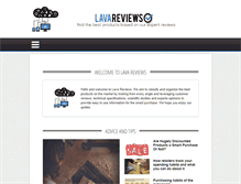 Tablet Screenshot of lavareviews.com
